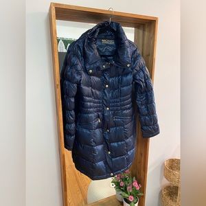 Michael Kors Navy Down Filled Packable Puffer Coat Size M - Good Condition